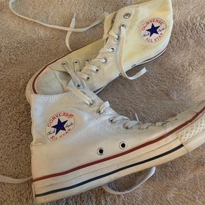 authentic white converse high tops